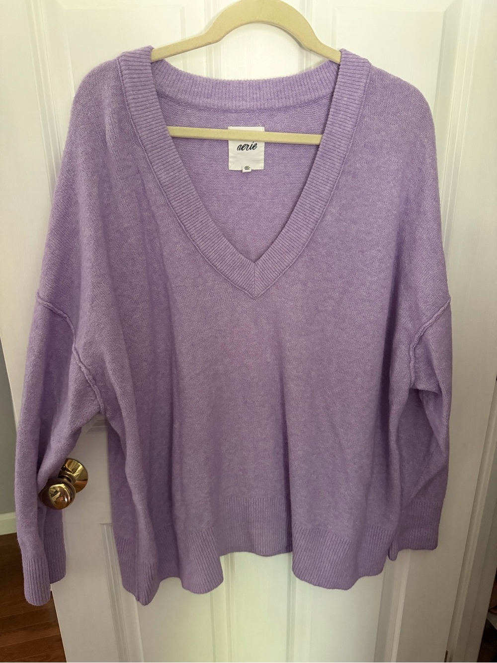 Lavender v-neck sweater